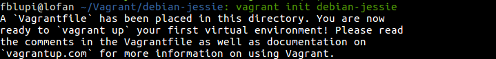 Vagrant Init