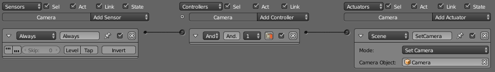 "camera logic editor"